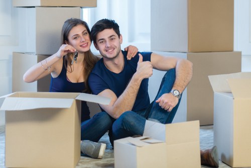 Belgravia Removals team preparing a careful and organized move