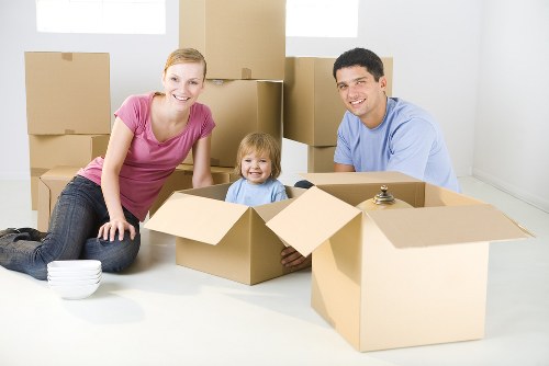 Packed boxes and organised student belongings prepared for removals in Belgravia