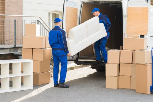 Business relocation logistics in a Belgravia office district