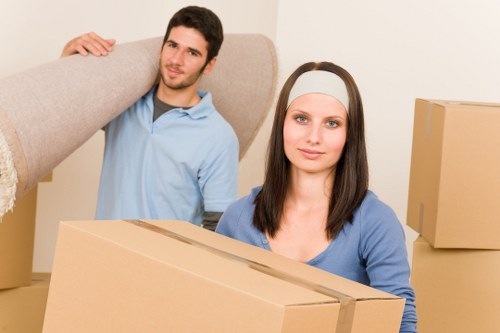 Professional van loading for a move in Belgravia