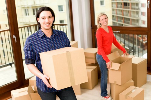 Professional movers handling a townhouse relocation in Belgravia